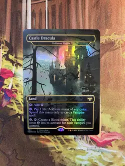 Voldaren Estate "Castle Dracula" - Foil Extended Art Buy-a-Box Promo VOW NM MTG - Image 1