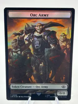Orc Army + Food Token - Double Sided Foil - Middle Earth - Lord of the Rings - Image 1