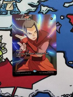 Lightning Bolt x1 Mtg Foil Borderless Source Material Avatar - Image 1