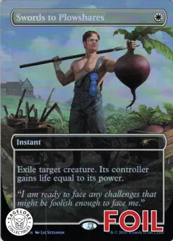 MTG Swords to Plowshares (2167) (2167) | NM Foil | Secret Lair The Office {SLD} - Image 1