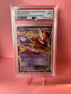 2021 POKEMON CELEBRATIONS CLASSIC COLLECTION #54 MEWTWO EX PSA 9 - Image 1