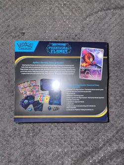 Pokemon TCG Mega Evolution Phantasmal Flames ETB sealed * Damaged Check Photos * - Image 3