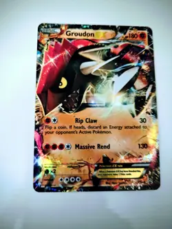 Pokemon TCG Groudon EX XY42 Black Star Promo LP. - Image 1