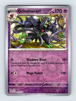 Grimmsnarl SV09: Journey Together Uncommon Reverse Holo 073/159 NM/LP Pokemon Ca - Image 1