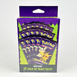Pokemon Trick or Trade BOOster Pack Box Set (15 Mini Packs) 2025 New Sealed - Image 1