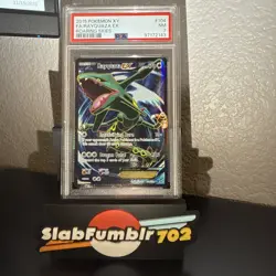 2015 POKEMON XY ROARING SKIES #104 FULL ART/RAYQUAZA EX PSA 7 - Image 1