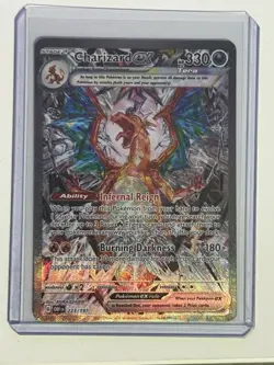 Pokemon Charizard EX Special Illustration Rare (SIR) Obsidian Flames 223/197 NM - Image 1