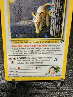 Pokemon TCG Giovanni's Persian 8/132 Gym Challenge Holo Rare Unlimited - Image 2