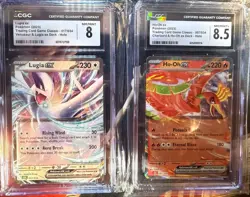 Lugia EX & Ho-Oh EX CGC 8 / 8.5 Lot - Pokemon Classic Deck Promos - Image 1