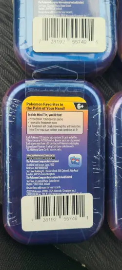2025 Pokemon Mini Tin Sealed Lot Of 4 - Image 5
