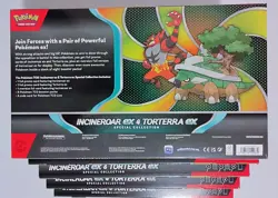 Pokemon TCG Incineroar ex & Torterra ex Special Collection x 5 Box Lot 8 Packs - Image 5