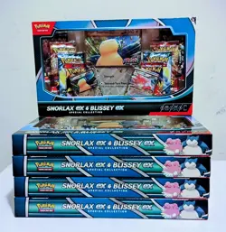 Pokemon TCG Snorlax ex & Blissey ex Special Collection x 5 Box LOT 8 Packs Each - Image 1
