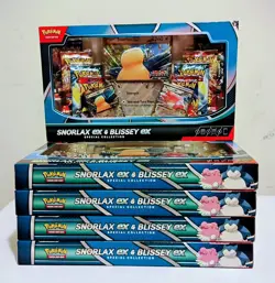 Pokemon TCG Snorlax ex & Blissey ex Special Collection x 5 Box LOT 8 Packs Each - Image 3