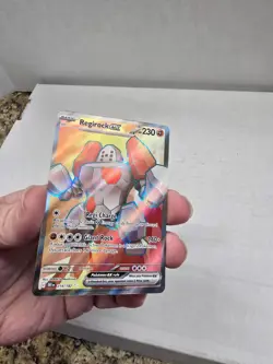Pokemon Destined Rivals 214/182 Regirock Ex Ultra Rare Full Art Holo NM English - Image 2