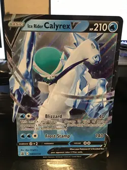 Ice Rider Calyrex V SWSH130 Jumbo Pokemon Black Star Promo - Image 1