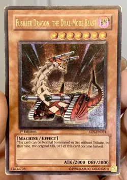 Yugioh 2004 Fusilier Dragon the Dual Mode Beast RDS-EN031 Ultimate Rare 1st MP - Image 1