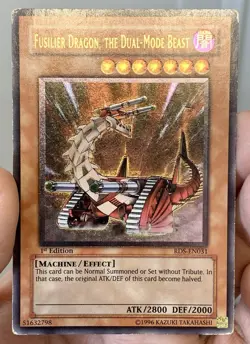 Yugioh 2004 Fusilier Dragon the Dual Mode Beast RDS-EN031 Ultimate Rare 1st MP - Image 2
