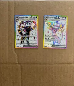 Umbreon ex SVP176 and Espeon ex SVP175 Scarlet & Violet Promo Cards - Image 1