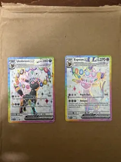 Umbreon ex SVP176 and Espeon ex SVP175 Scarlet & Violet Promo Cards #7 - Image 1
