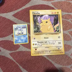 POKEMON PIKACHU CARD 58/102 JUMBO - NOT FOR PLAY USE - Promo Vg Condition - Image 2