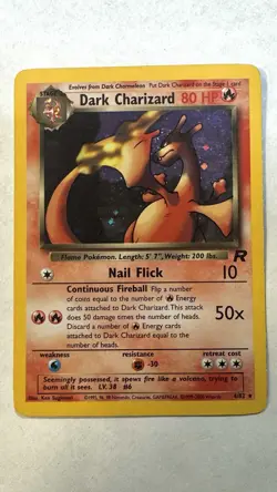 Dark Charizard - 4/82 - Pokemon Team Rocket Unlimited Holo Rare Card LP - Image 1