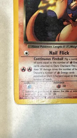 Dark Charizard - 4/82 - Pokemon Team Rocket Unlimited Holo Rare Card LP - Image 5