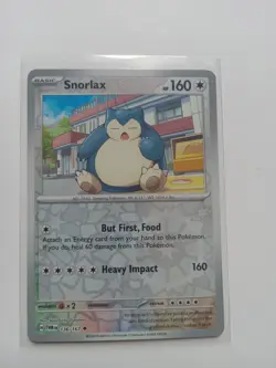 Snorlax 136/167 Twilight Masquerade Reverse Holo NM Pokemon Card - Image 1