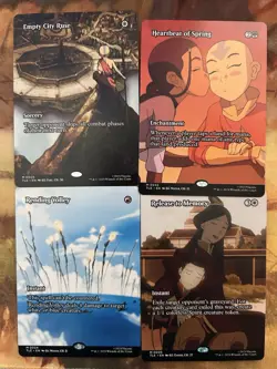 Avatar Borderless Mtg Lot Anime Cards - Image 1