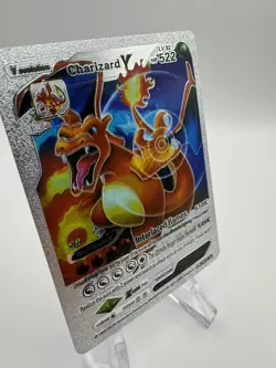 Charizard V - Silver Foil Pokemon FAN ART Card - Image 2