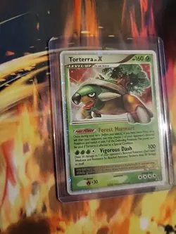 Torterra LV.X 122/130 Diamond & Pearl Ultra Rare Holo Pokemon Card LP - Image 2