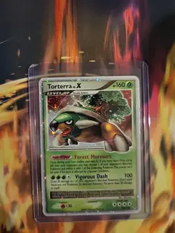 Torterra LV.X 122/130 Diamond & Pearl Ultra Rare Holo Pokemon Card LP - Image 3