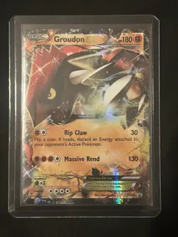 Pokemon Groudon-EX TCG Holo Promo Card XY XY42 - Image 1