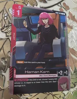 Gundam Card Game Haman Karn GD02-091 R Dual Impact - Image 1