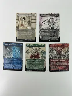 Kamigawa Ink Magic the Gathering Secret Lair 5 Card Lot Reki Heartless Kami - Image 1