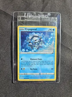 SEALED Cryogonal 047/191 Holiday Calendar Snowflake Stamp Cosmos Holo Pokemon - Image 1