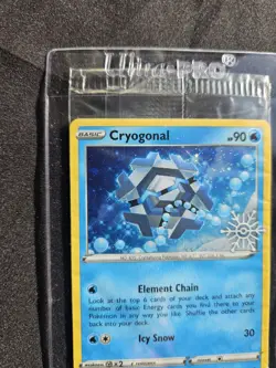SEALED Cryogonal 047/191 Holiday Calendar Snowflake Stamp Cosmos Holo Pokemon - Image 2