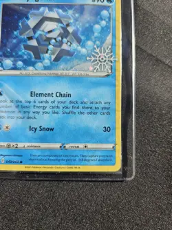 SEALED Cryogonal 047/191 Holiday Calendar Snowflake Stamp Cosmos Holo Pokemon - Image 5