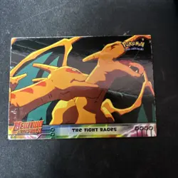 THE FIGHT RAGES #35 Topps Pokemon Card Mewtwo Strikes Back - Image 1
