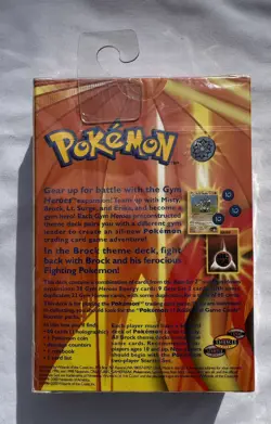 Pokemon Card Gym Heroes, Brock Theme Deck WOTC 1999-2000, Sealed - Image 2