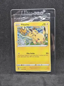 Pokemon Pikachu Cosmos Holo Snowflake Stamped Promo 049/195 Factory Sealed TCG - Image 1
