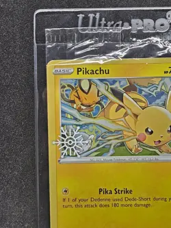 Pokemon Pikachu Cosmos Holo Snowflake Stamped Promo 049/195 Factory Sealed TCG - Image 2