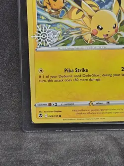 Pokemon Pikachu Cosmos Holo Snowflake Stamped Promo 049/195 Factory Sealed TCG - Image 4