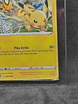 Pokemon Pikachu Cosmos Holo Snowflake Stamped Promo 049/195 Factory Sealed TCG - Image 5