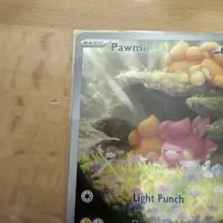 Pawmi 226/091 Full Art Illustration Rare Pokemon Card Paldean Fates NM 2024 - Image 2