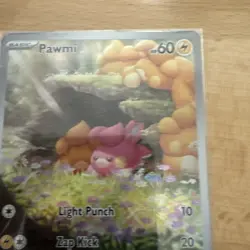 Pawmi 226/091 Full Art Illustration Rare Pokemon Card Paldean Fates NM 2024 - Image 3