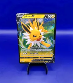 Jolteon V SWSH151 Sword & Shield Holo Rare Black Star Promo Pokemon Card 2021 B - Image 1