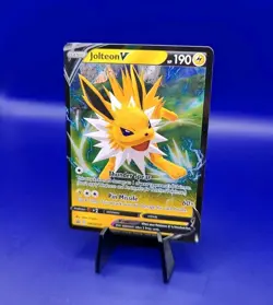 Jolteon V SWSH151 Sword & Shield Holo Rare Black Star Promo Pokemon Card 2021 B - Image 3