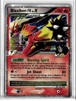 Blaziken FB Lv.X 142/147 Supreme Victors Holo Pokemon TCG Holo Ultra Rare - Image 3