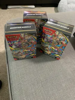 Pokemon TCG Mega Evolution Booster Bundle Lot Of 3 Sealed - 18 Packs - Image 2