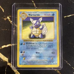 Wartortle 42/102 - Pokemon Base Set Shadowless WOTC - MP - Image 1